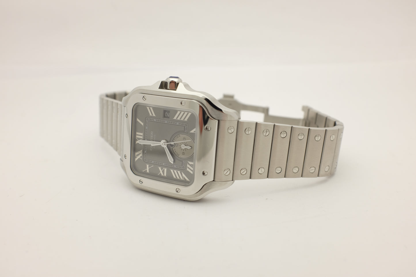 Cartier Santos Dumont Large Dual Time WSSA0076 Box Papers 2024