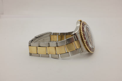 Rolex GMT Master Root Beer 14k Yellow Gold & Steel "Nipple Dial" 1675 CIRCA 1973