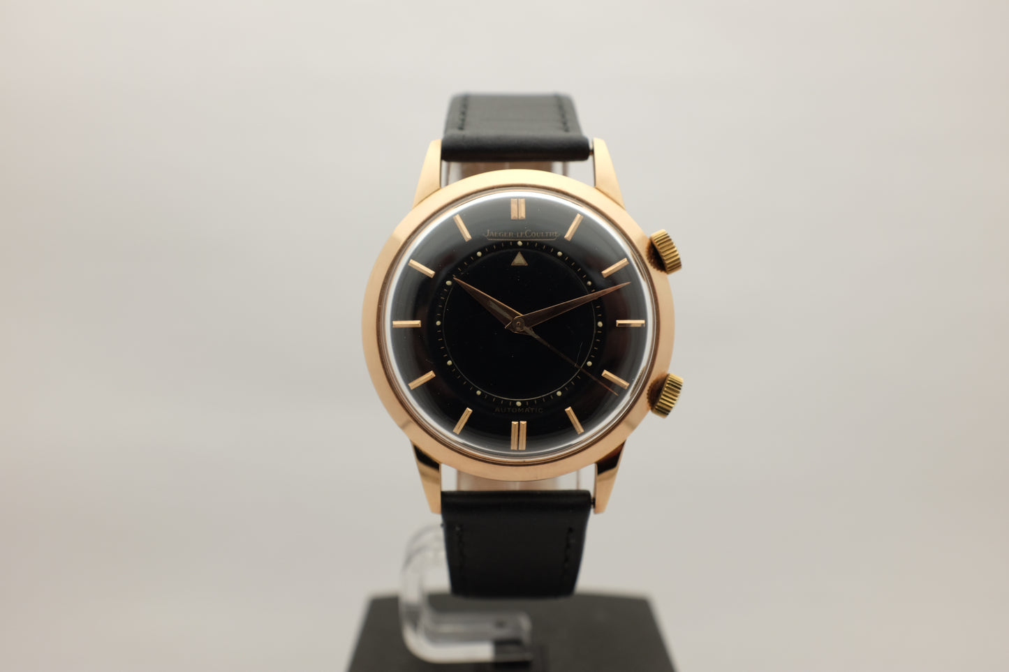 Jaeger LeCoultre Memovox 18K Rose Gold RG Jumbo 36.5MM circa 1960