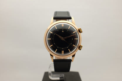 Jaeger LeCoultre Memovox 18K Rose Gold RG Jumbo 36.5MM circa 1960