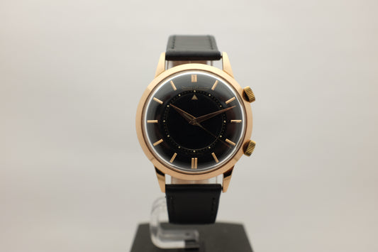 Jaeger LeCoultre Memovox 18K Rose Gold RG Jumbo 36.5MM circa 1960