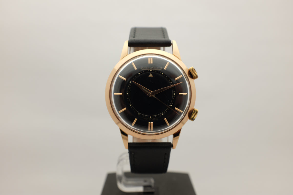 Jaeger LeCoultre Memovox 18K Rose Gold RG Jumbo 36.5MM circa 1960