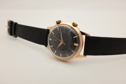 Jaeger LeCoultre Memovox 18K Rose Gold RG Jumbo 36.5MM circa 1960