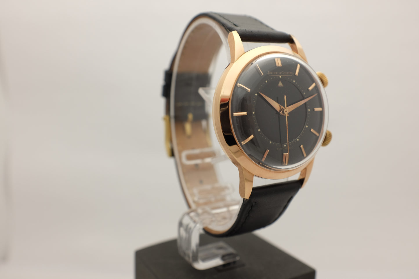 Jaeger LeCoultre Memovox 18K Rose Gold RG Jumbo 36.5MM circa 1960