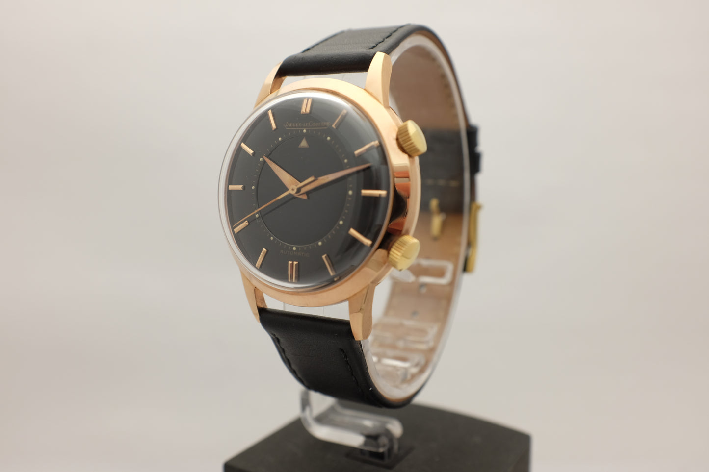 Jaeger LeCoultre Memovox 18K Rose Gold RG Jumbo 36.5MM circa 1960