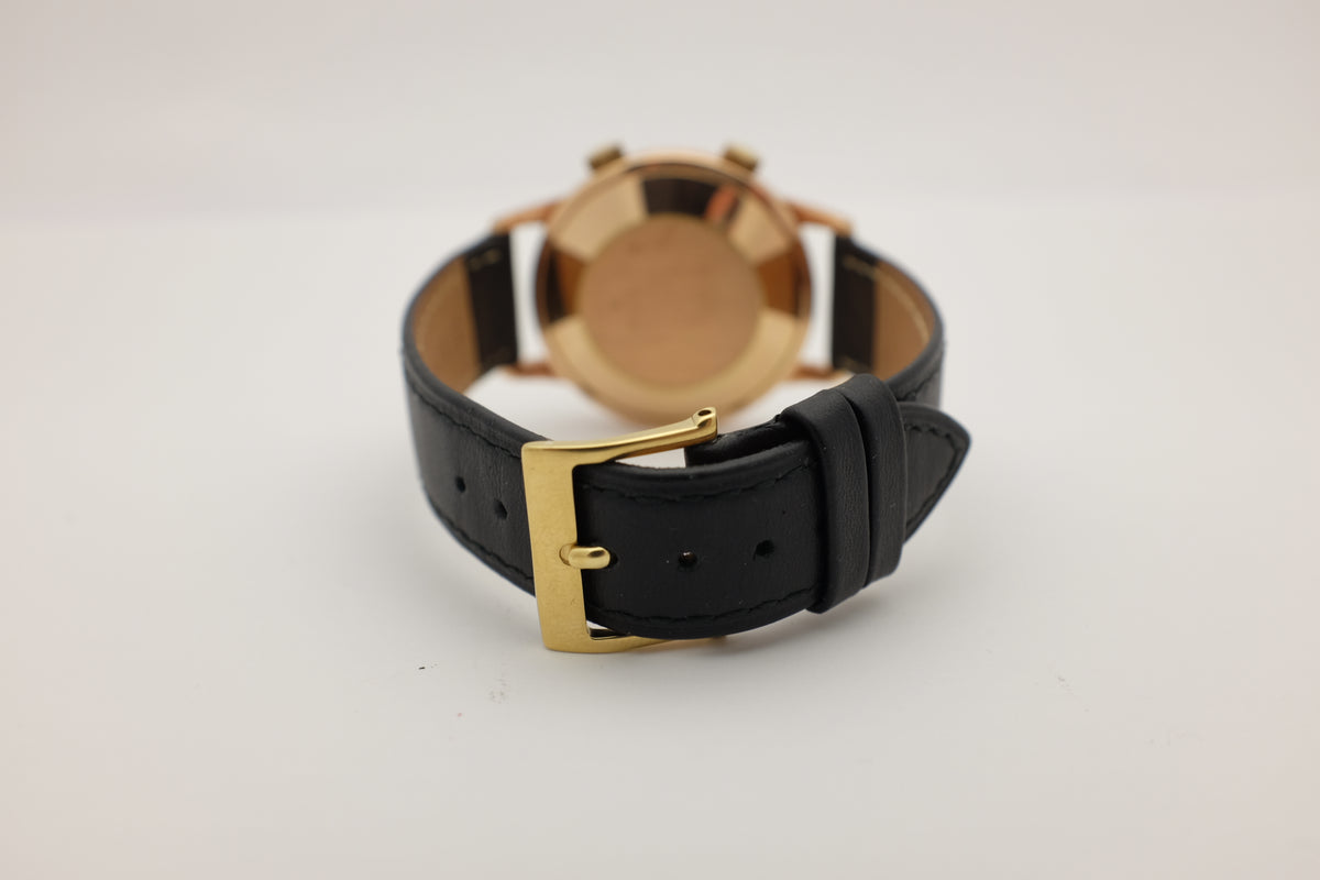 Jaeger LeCoultre Memovox 18K Rose Gold RG Jumbo 36.5MM circa 1960