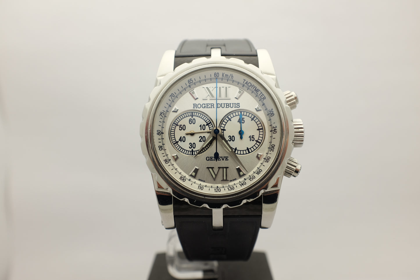 Roger Dubuis Sympathie Chronograph Steel Limited Edition 280Pcs 4MM SYM437893R.53 Box Papers