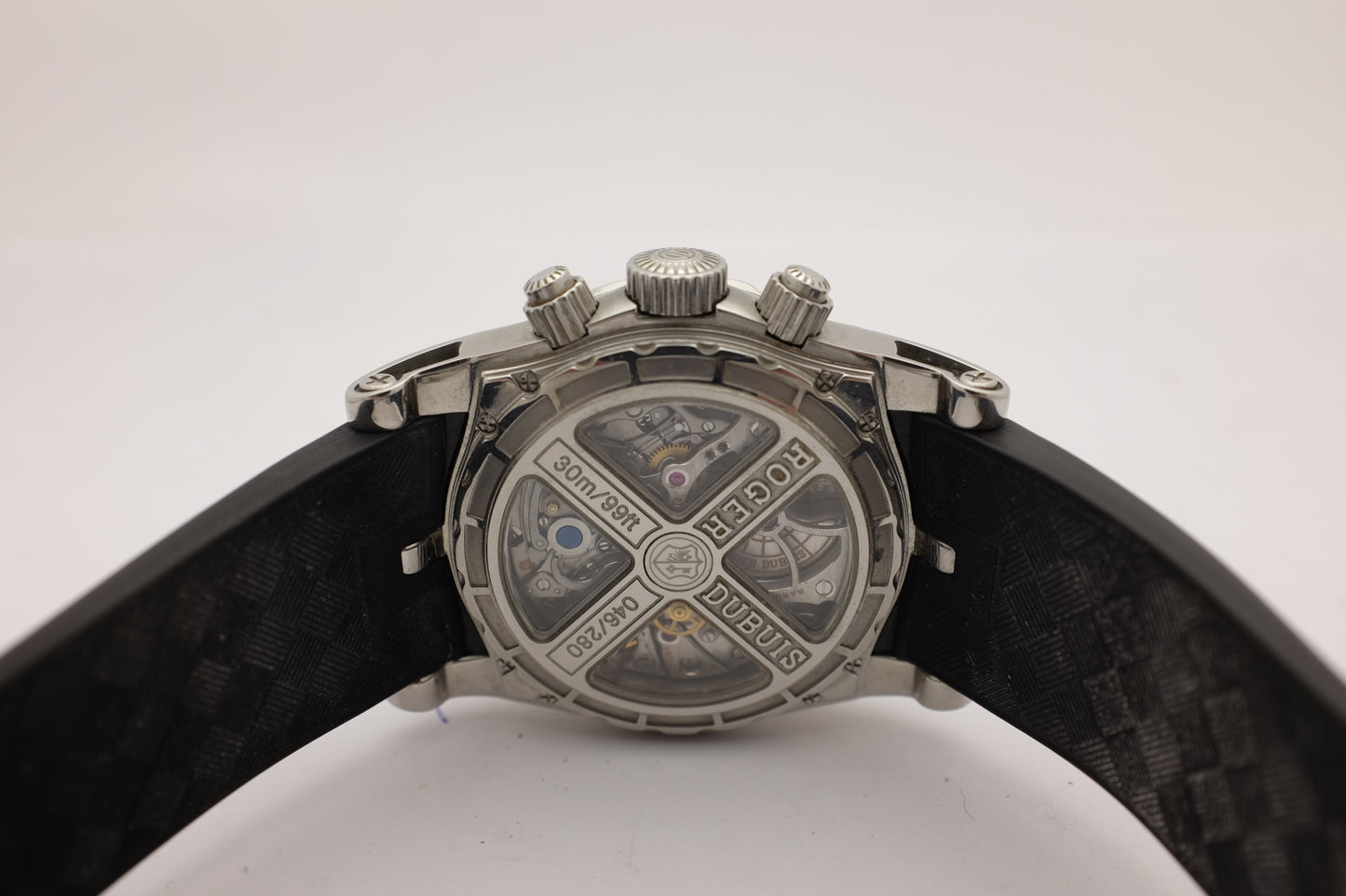Roger Dubuis Sympathie Chronograph Steel Limited Edition 280Pcs 4MM SYM437893R.53 Box Papers