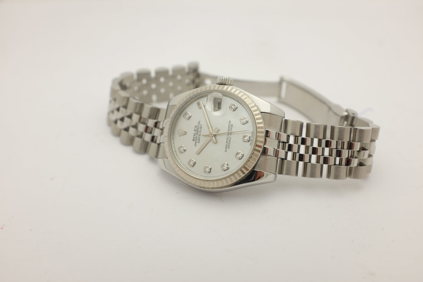 Rolex Datejust Steel Jubilee Factory Diamonds 31MM 178274 Box Papers 2008