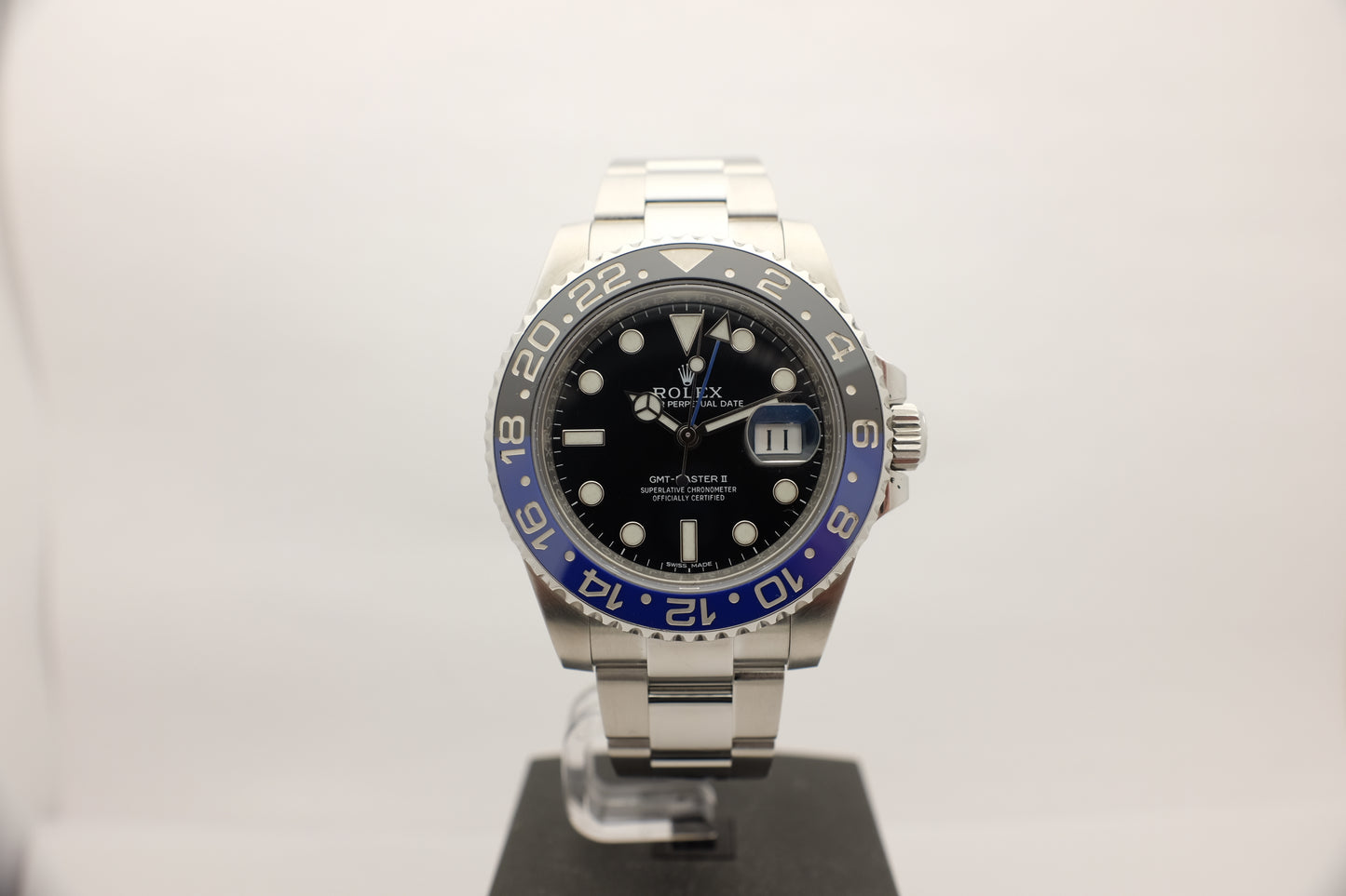 Rolex GMT Master II Black & Blue Ceramic 116710BLNR Box Papers 2016