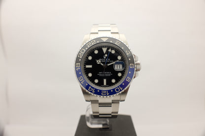 Rolex GMT Master II Black & Blue Ceramic 116710BLNR Box Papers 2016