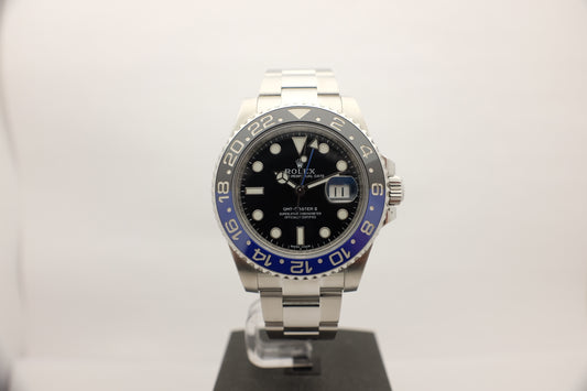 Rolex GMT Master II Black & Blue Ceramic 116710BLNR Box Papers 2016