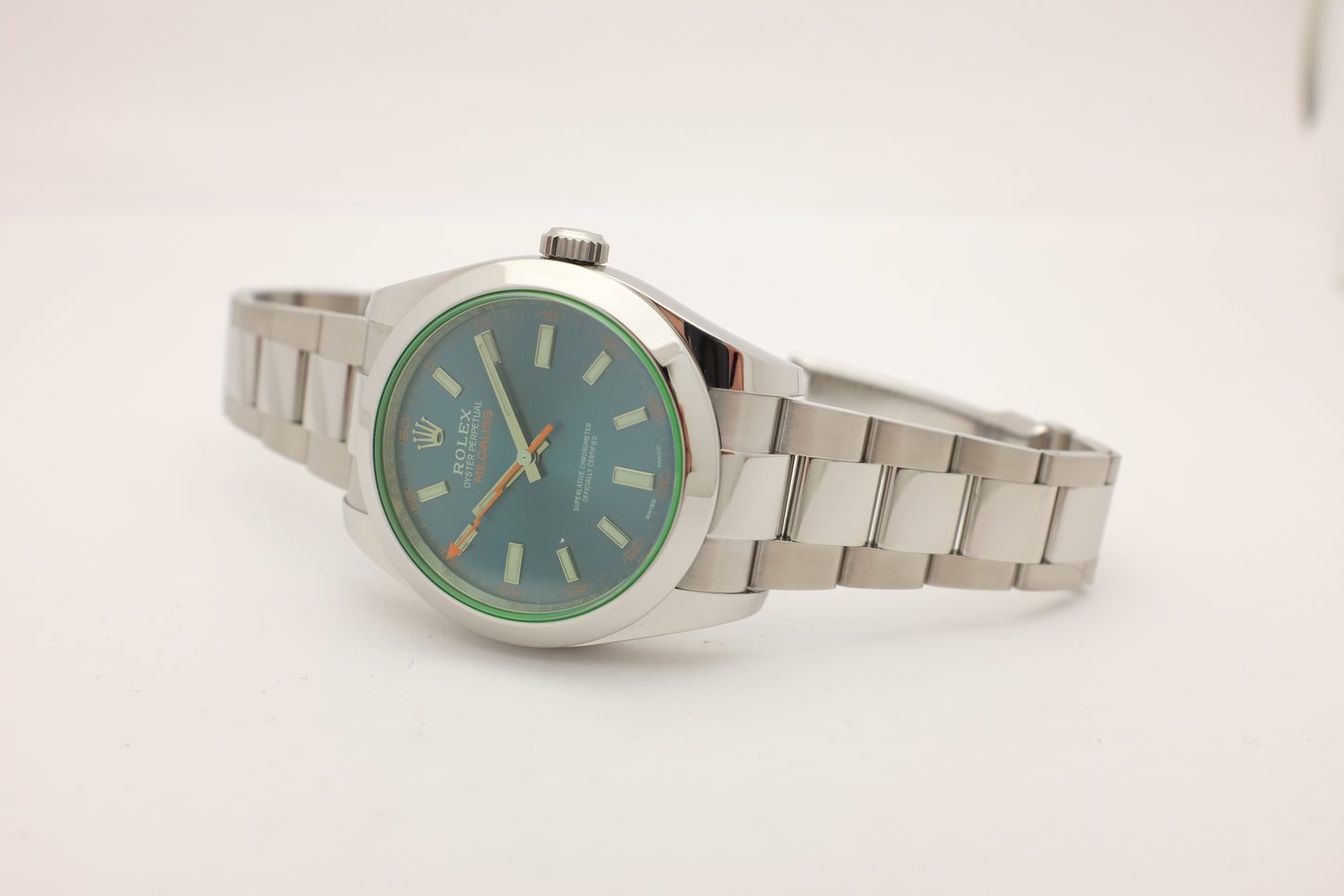 Rolex Milgauss Blue Dial Steel 40MM 116400GV Box Papers 2018