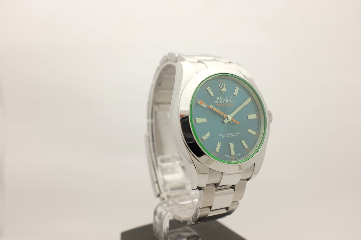 Rolex Milgauss Blue Dial Steel 40MM 116400GV Box Papers 2018