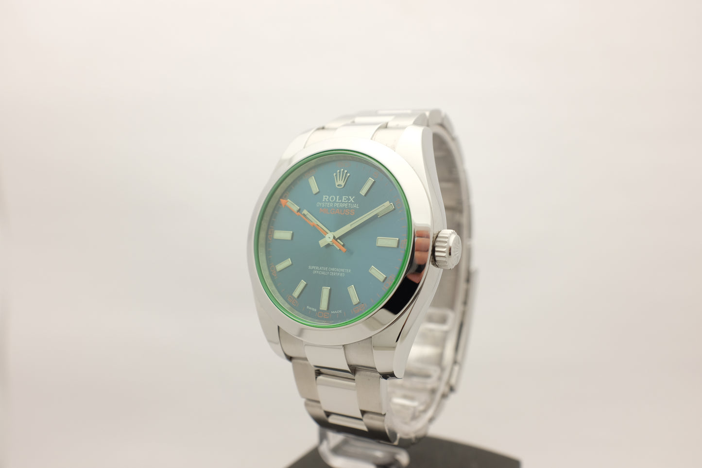 Rolex Milgauss Blue Dial Steel 40MM 116400GV Box Papers 2018