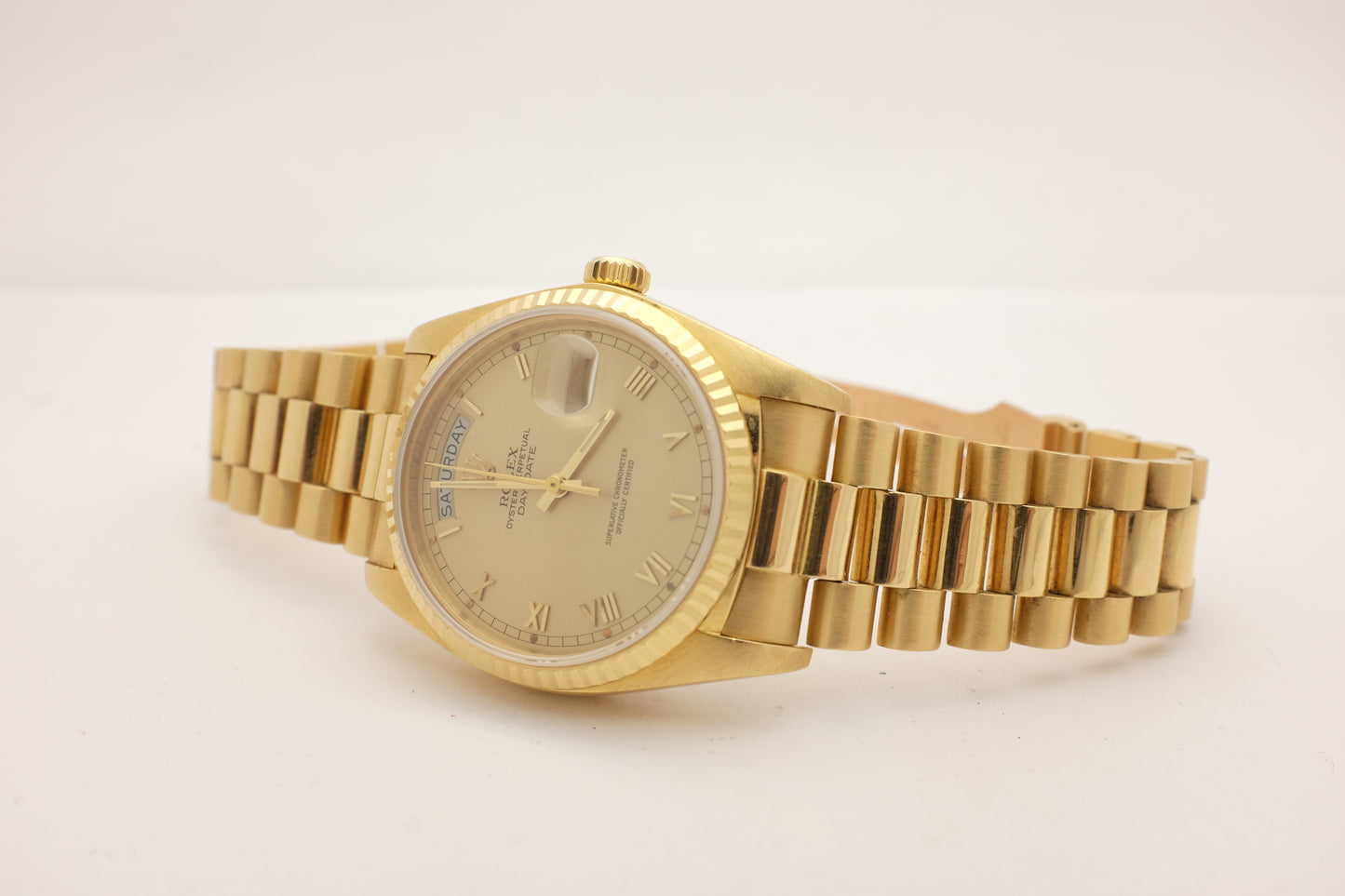 Rolex President Day Date 18K Yellow Gold 36MM 18038