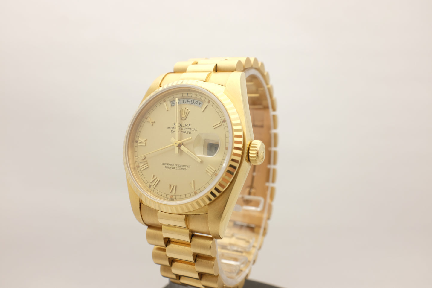 Rolex President Day Date 18K Yellow Gold 36MM 18038