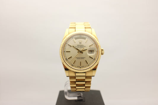 Rolex Day Date President Yellow Gold 36MM 118238 Box Papers 2002
