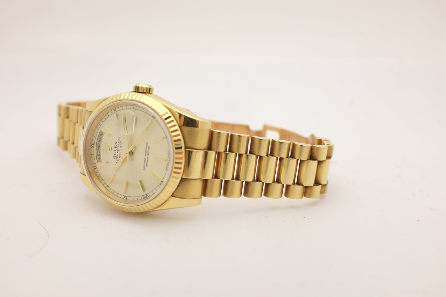 Rolex Day Date President Yellow Gold 36MM 118238 Box Papers 2002