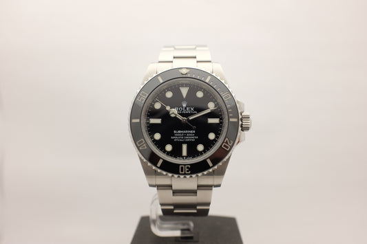 Rolex Submariner Steel No Date Ceramic 41MM 124060 Box Papers 2021