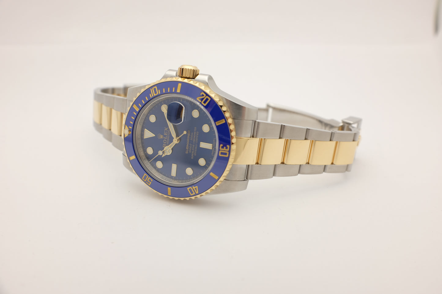 Rolex Submariner 18K Steel Ceramic “SunBurst Dial” 116613LN Box Papers 2016